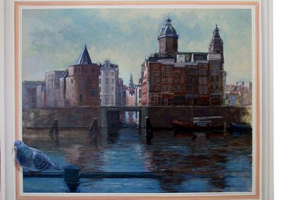 amsterdam schilderij gracht